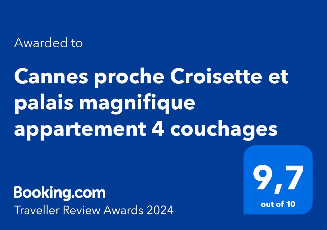 Cannes Proche Croisette Et Palais Magnifique Appartement 4 Couchages Eksteriør bilde